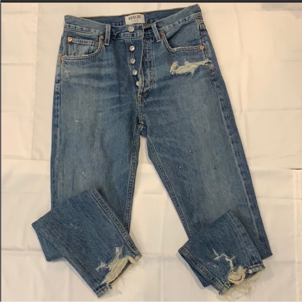 Last chance, consigning locally this week. 
Agolde Riley jeans